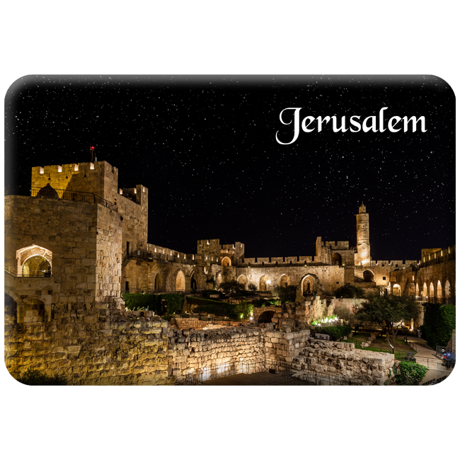 Jerusalem at Night Magnet